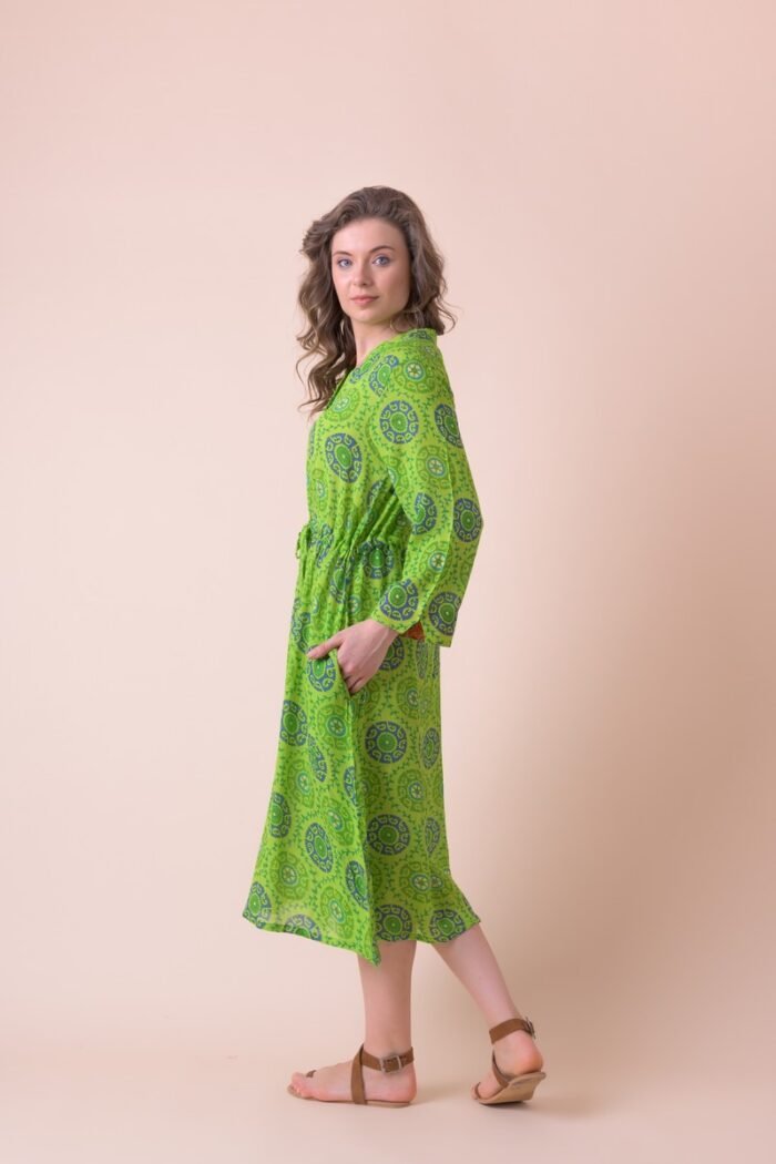Φόρεμα Clara Charkhi Lime AN 842-B - Image 2