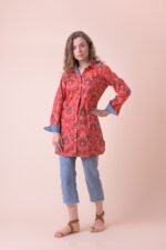 Claudia Shirt Amulya Red AN 818-C - Image 3