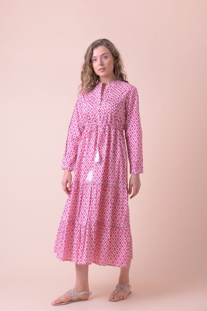 Φόρεμα Corfu Habibi Pink AN 847-B - Image 2