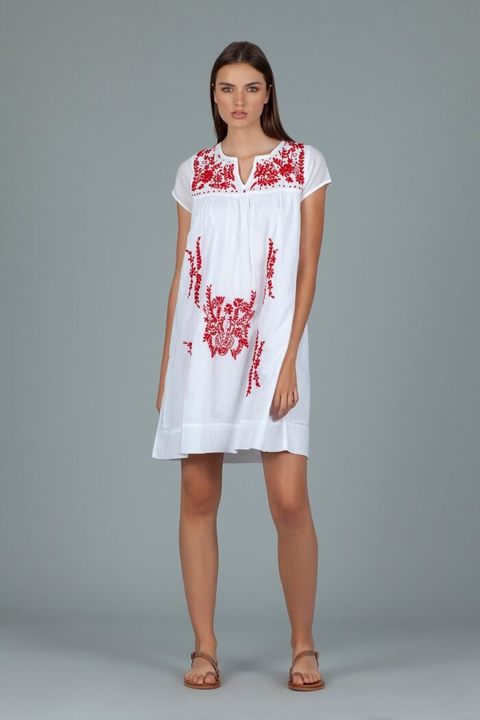 Φόρεμα DMD Red Embroidery DMD 934 - Image 1