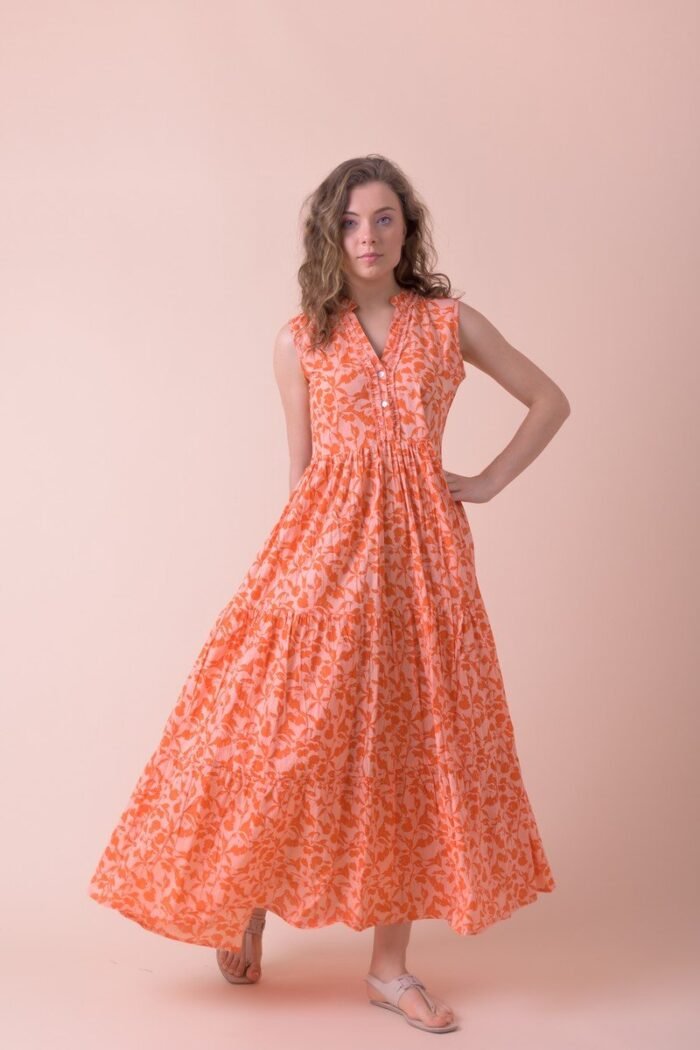Φόρεμα Geisha Halo Coral AN 836-B - Image 4