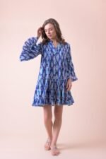 Gretchen Dress Farsi Blue AN 807-B