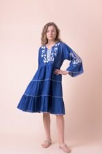 Herman Dress Navy White AN 854-C
