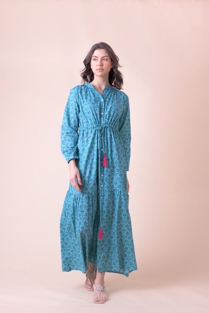 Φόρεμα Nightingale Kajri Teal Grey AN 849-A - Image 1