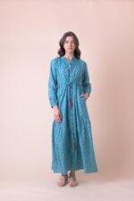 Φόρεμα Nightingale Kajri Teal Grey AN 849-A - Image 2
