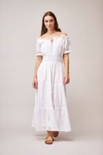 Puff Ivory Dress NE 1091-A