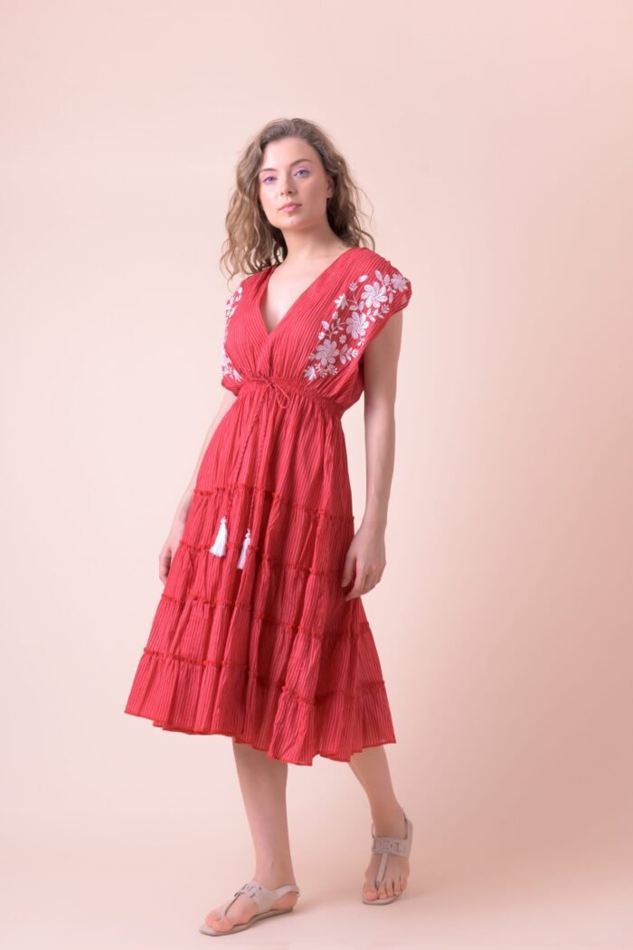 Φόρεμα Trixie Red Stripe AN 850-A - Image 3