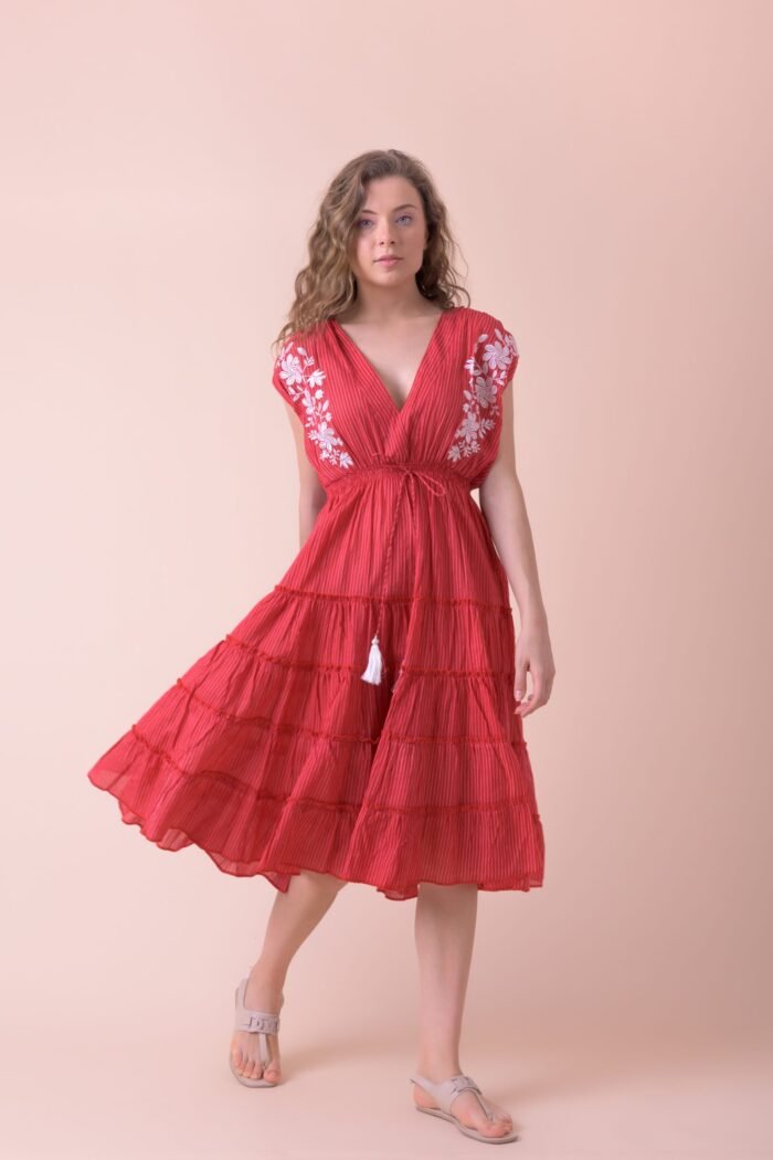 Φόρεμα Trixie Red Stripe AN 850-A - Image 2