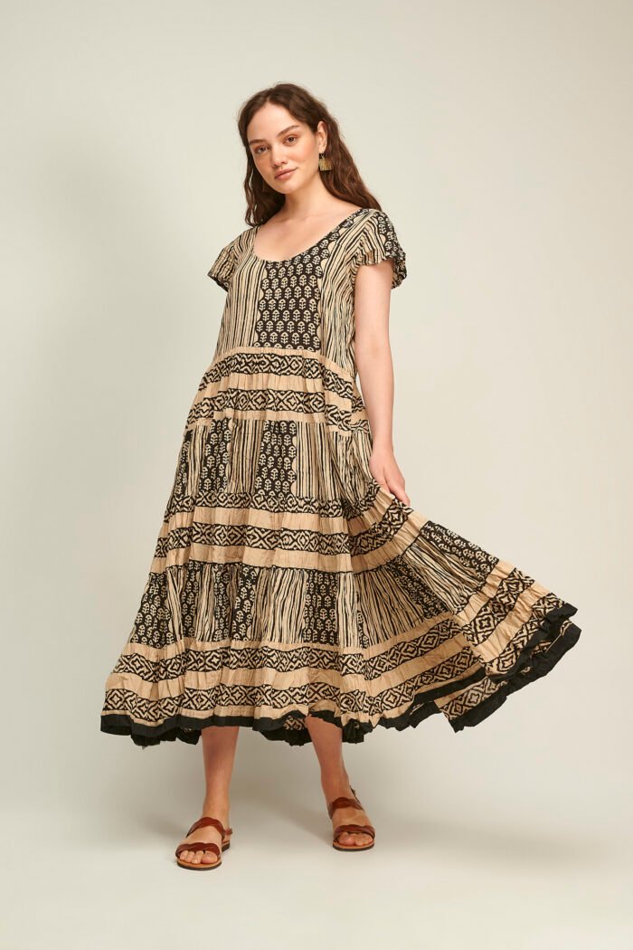Φόρεμα Pranella Layer Black Bagru AN 474-B - Image 1