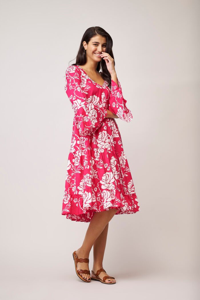 Φόρεμα Samantha Bahama Pink AN 644-A - Image 2