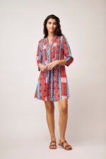 Φόρεμα Beverly Lola Red Teal AN 651-B
