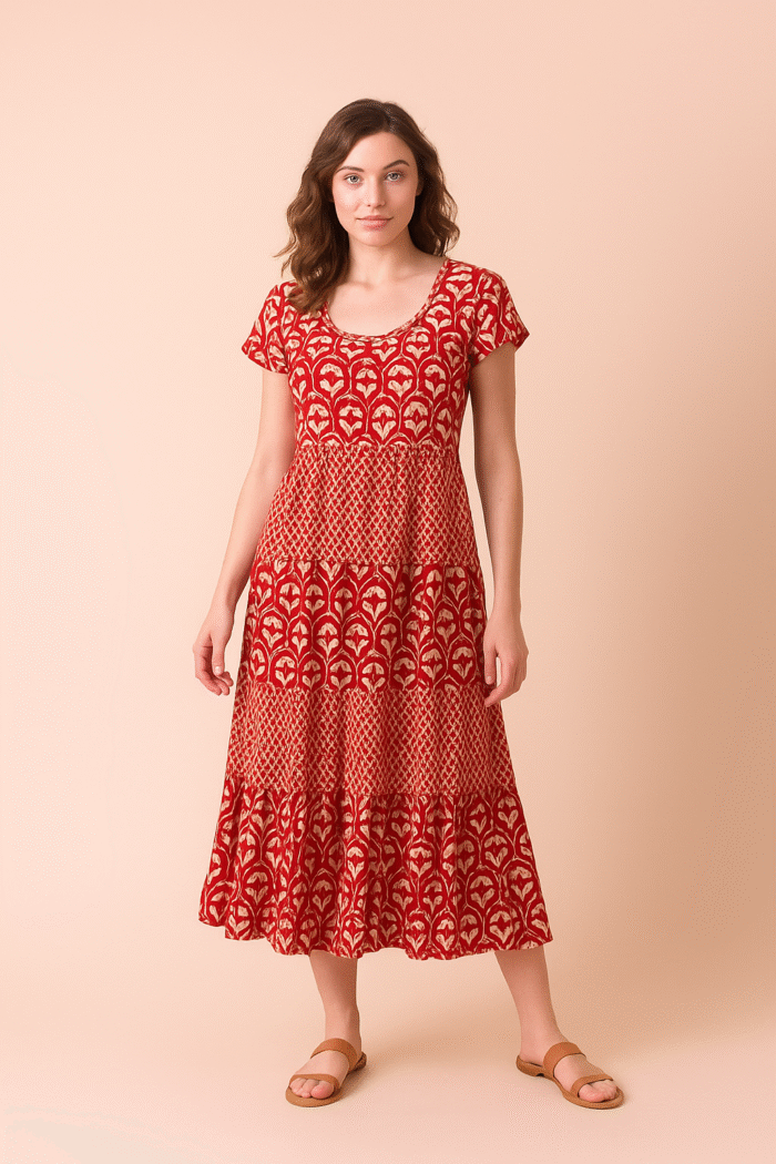 Φόρεμα Megzy Kajri Red AN 959 - Image 1