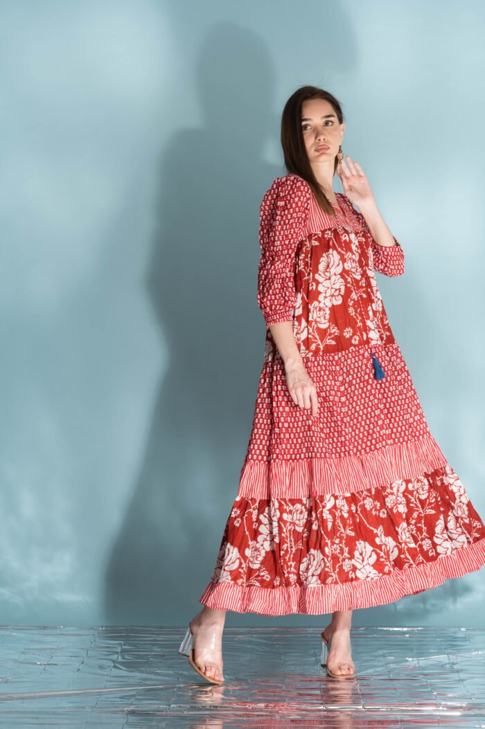 Φόρεμα Wistman Long Bahama Red AN 610-A - Image 1