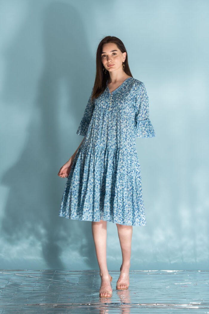 Φόρεμα Tamarind Shimmer Aqua AN 612-B - Image 1