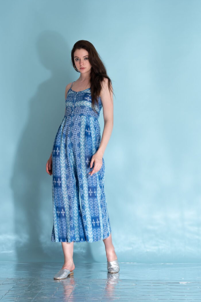 Puzo Jumpsuit Lola Blue on Blue AN 624-B - Image 1