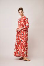 Φόρεμα Alexa Minx Ikat Red AN 647-B - Image 2