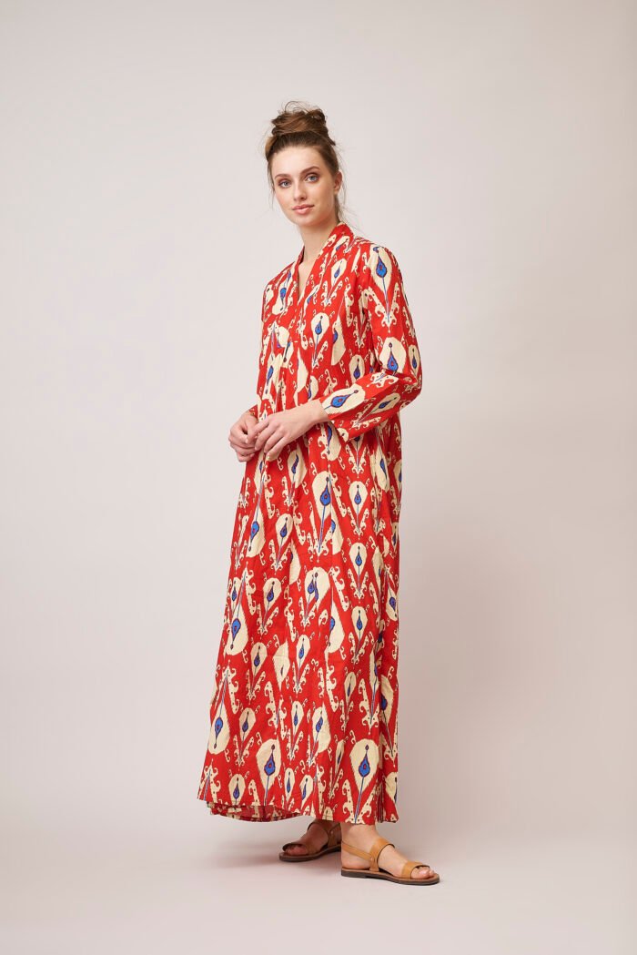 Φόρεμα Alexa Minx Ikat Red AN 647-B - Image 2