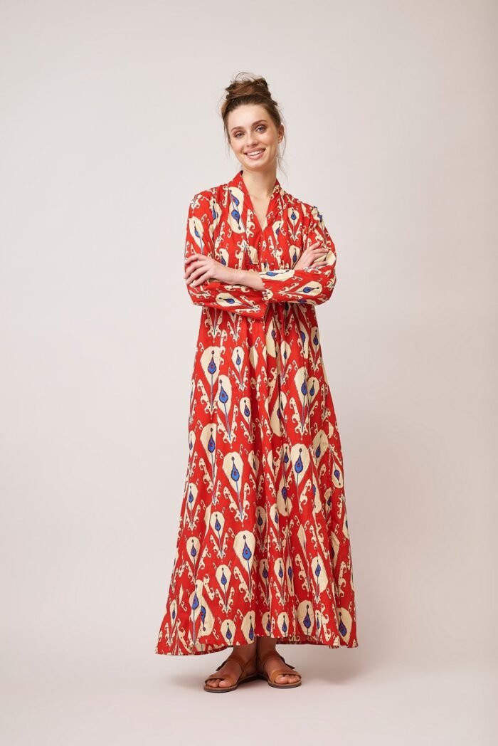 Φόρεμα Alexa Minx Ikat Red AN 647-B - Image 1