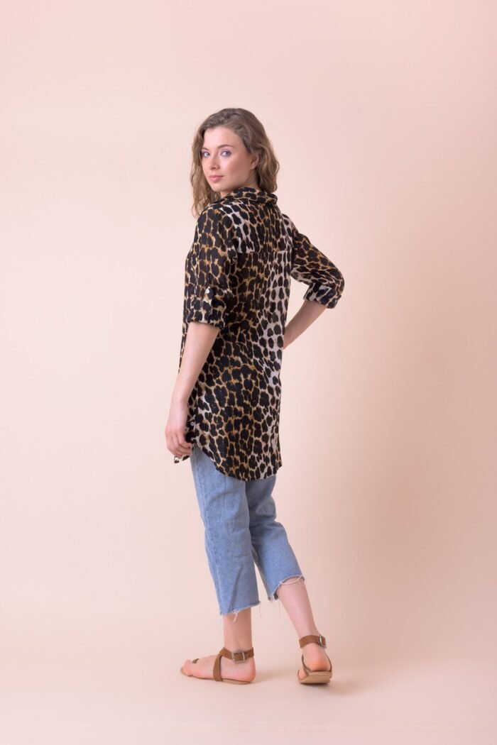 Claudia Shirt Leo Black AN818-B - Image 4