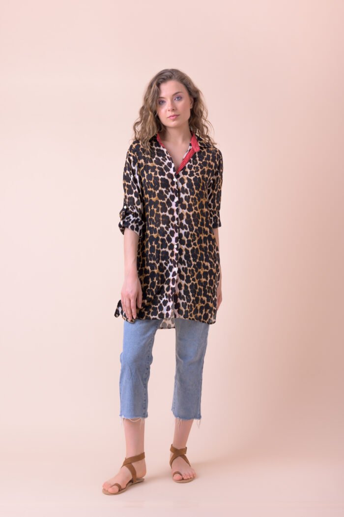 Claudia Shirt Leo Black AN818-B - Image 3