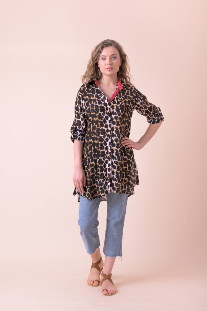 Claudia Shirt Leo Black AN818-B - Image 2