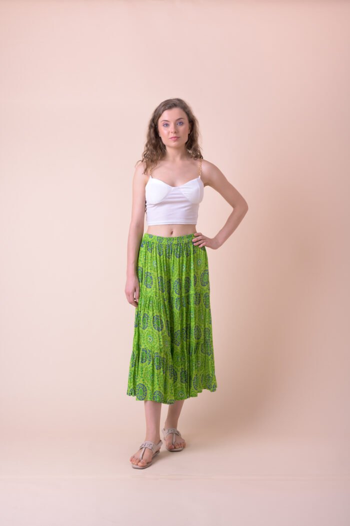 Φούστα Skazen Charkhi Lime AN841-B - Image 1